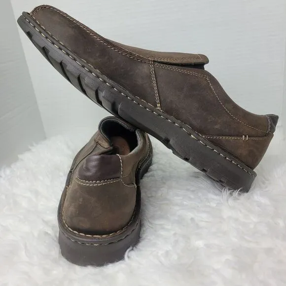 Clarks Vanek Step Mens Shoes Brown 15 M Leather Slip-On Comfort Casual Loafers