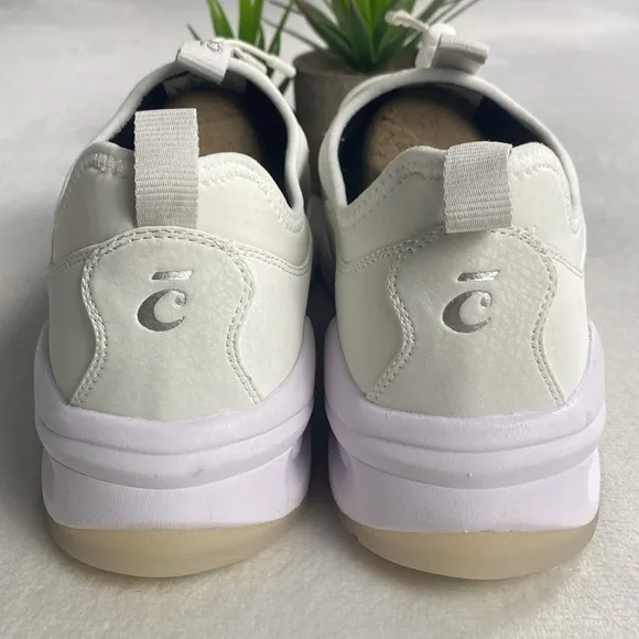 Clove The Classic Core Clarino Vegan Leather No Tie Sneakers (Brilliant White)