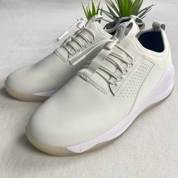 Clove The Classic Core Clarino Vegan Leather No Tie Sneakers (Brilliant White)