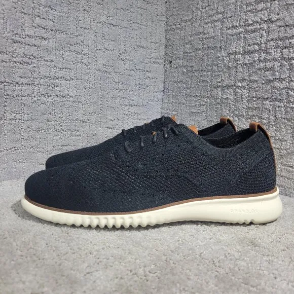 Cole Haan 2 Zerogrand Mens Size 11M Black Stitchlite Lace Up Casual Shoes C27568