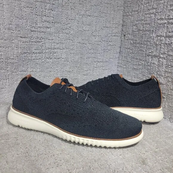 Cole Haan 2 Zerogrand Mens Size 11M Black Stitchlite Lace Up Casual Shoes C27568