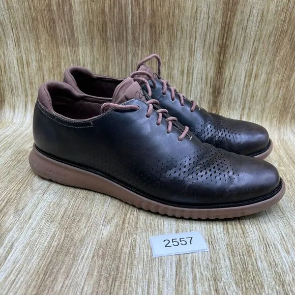 Cole Haan‎ 2.Zerogrand Men's Size 11 M Laser Lined Brown Dress Shoes C25530