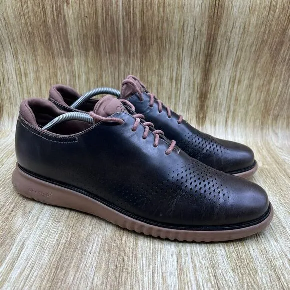 Cole Haan‎ 2.Zerogrand Men's Size 11 M Laser Lined Brown Dress Shoes C25530