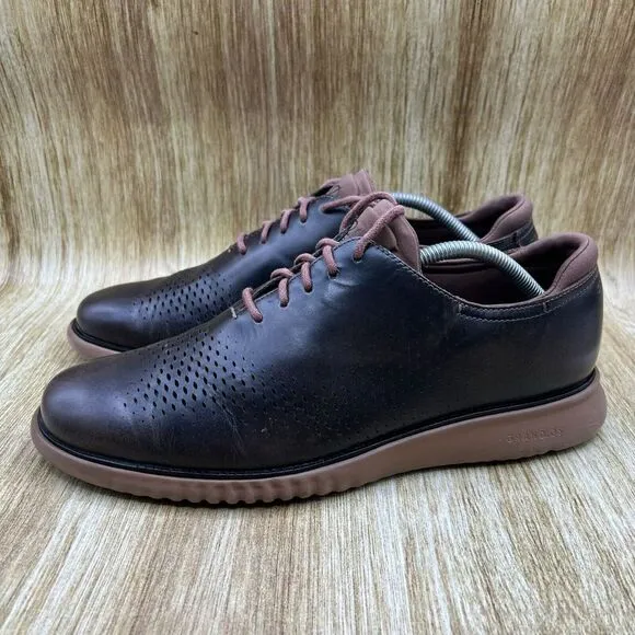 Cole Haan‎ 2.Zerogrand Men's Size 11 M Laser Lined Brown Dress Shoes C25530