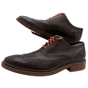 Cole Haan Colton Mens 12 Wingtip Oxford Dress Shoes Brouge Derby C11757 Pebbled