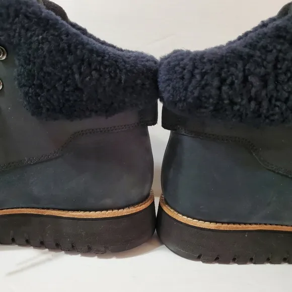 Cole Haan Grand Explorer Shearling Trim Waterproof Hiking Boots W07997 S…