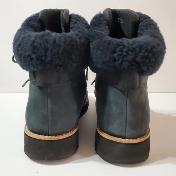 Cole Haan Grand Explorer Shearling Trim Waterproof Hiking Boots W07997 S…