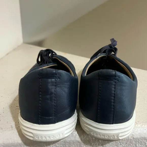 Cole Haan Grand OS Crosscourt II Shoes Mens Size 12M Navy Blue Leather