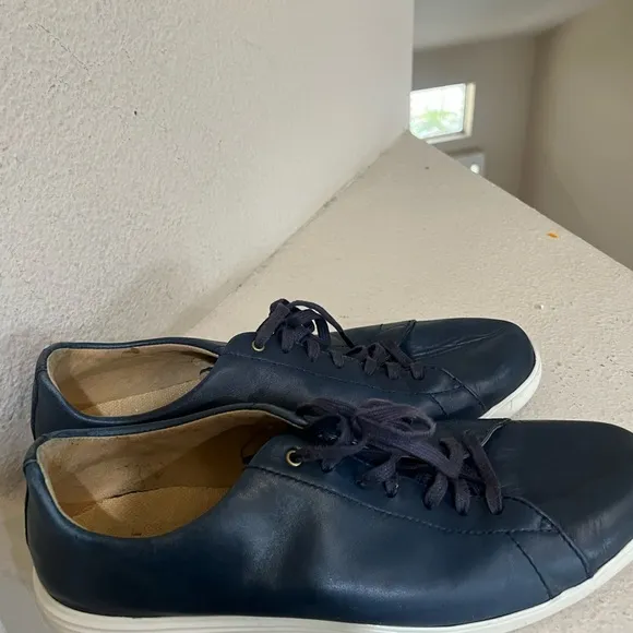 Cole Haan Grand OS Crosscourt II Shoes Mens Size 12M Navy Blue Leather