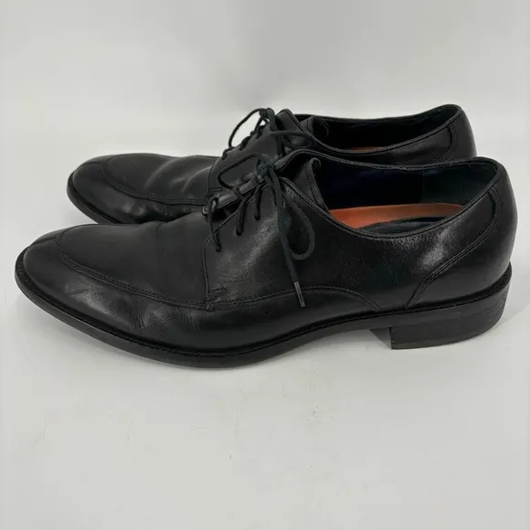 Cole Haan Grand.OS Lenox Hill Black Leather Oxford Dress Shoes Men's Size 10