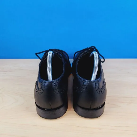 Cole Haan Jay Grand Wing Mens size 8.5‎ Black wingtip Oxford Dress Shoes C23774