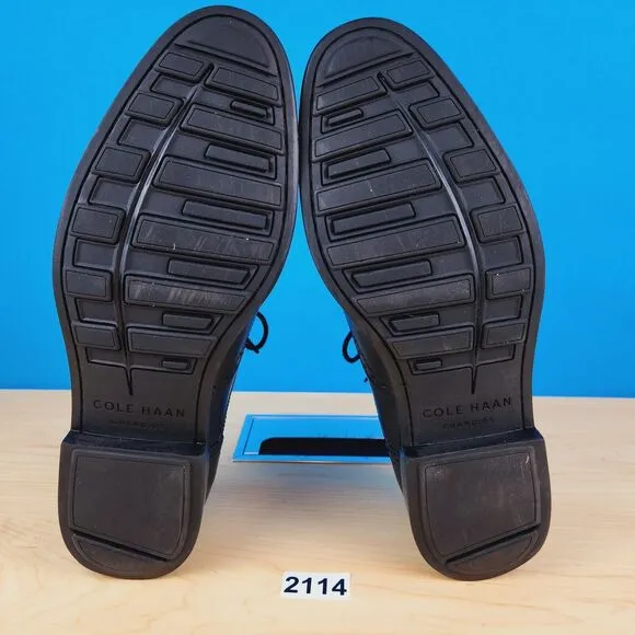 Cole Haan Jay Grand Wing Mens size 8.5‎ Black wingtip Oxford Dress Shoes C23774