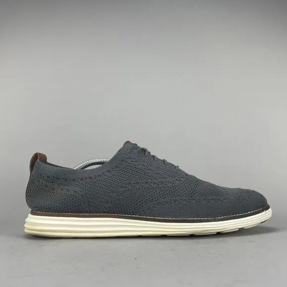 Cole Haan OriginalGrand Men 11M Casual Wingtip Oxford Dress Shoe Stitchlite Gray