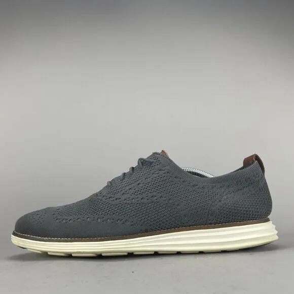 Cole Haan OriginalGrand Men 11M Casual Wingtip Oxford Dress Shoe Stitchlite Gray