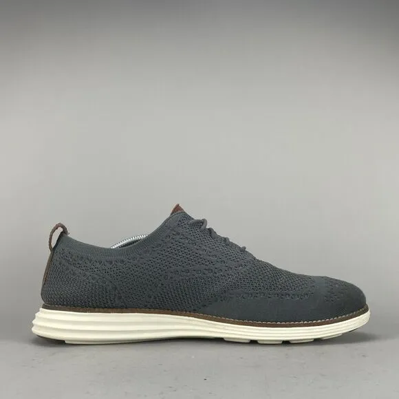 Cole Haan OriginalGrand Men 11M Casual Wingtip Oxford Dress Shoe Stitchlite Gray