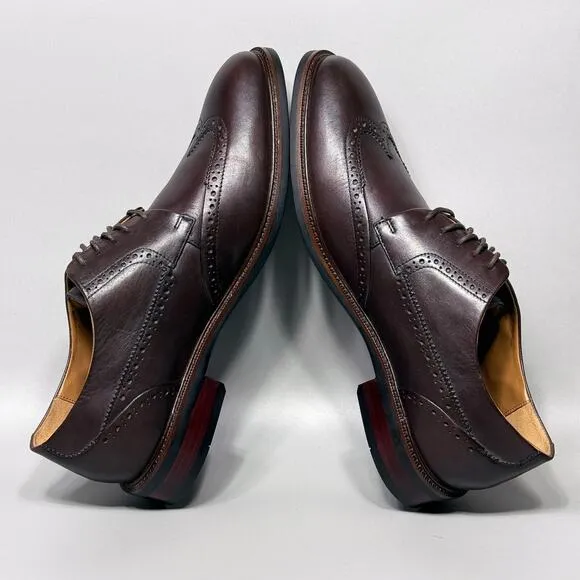 Cole Haan Warren Wingtip Oxford Mens Size 10.5 Dress Shoes Chestnut Brown C20320