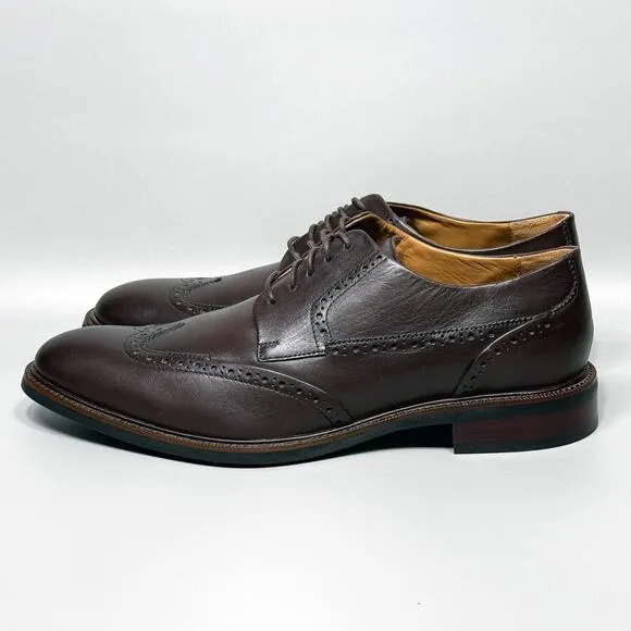 Cole Haan Warren Wingtip Oxford Mens Size 10.5 Dress Shoes Chestnut Brown C20320