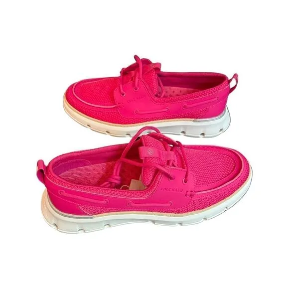 Cole Haan Zerogrand Regatta Boat Shoes- Pink/Gray/White- Various Sizes- NIB
