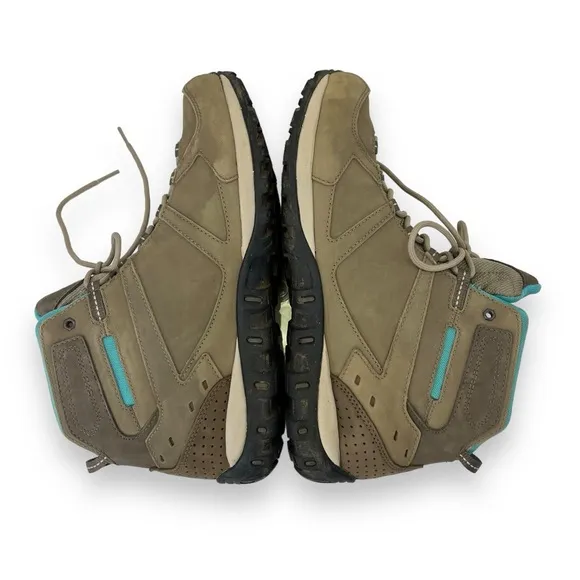 Columbia Culvert Taupe Blue Waterproof Omni-Tech Mid Hiking Trekking Boots 10