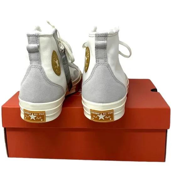 Converse Chuck 70 Sneaker Hi Vintage White Casual Womens Canvas Suede A04409C