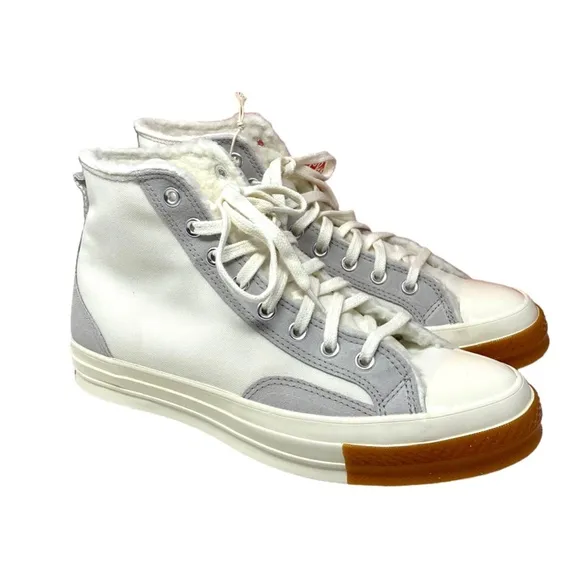 Converse Chuck 70 Sneaker Hi Vintage White Casual Womens Canvas Suede A04409C