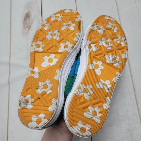 Converse Golf Le Fleur Tyler the Creator green suede shoes sneakers