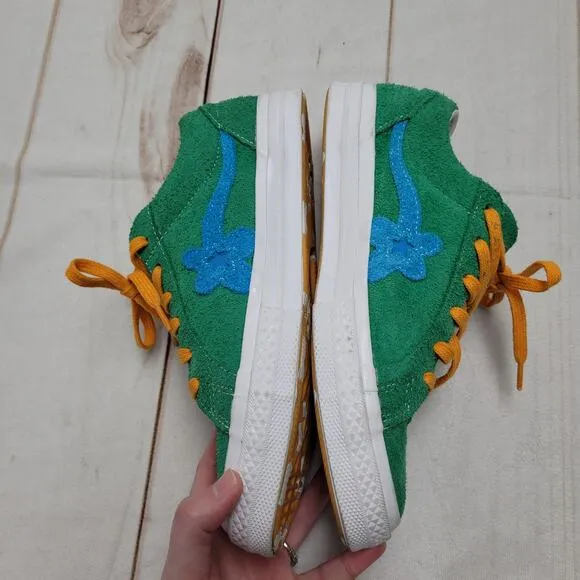 Converse Golf Le Fleur Tyler the Creator green suede shoes sneakers