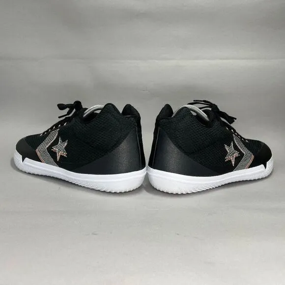 Converse Men's All Star BB Evo Mid Hi-Vis Collection Black Sunset Glow Sneakers