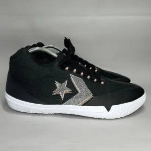 Converse Men's All Star BB Evo Mid Hi-Vis Collection Black Sunset Glow Sneakers
