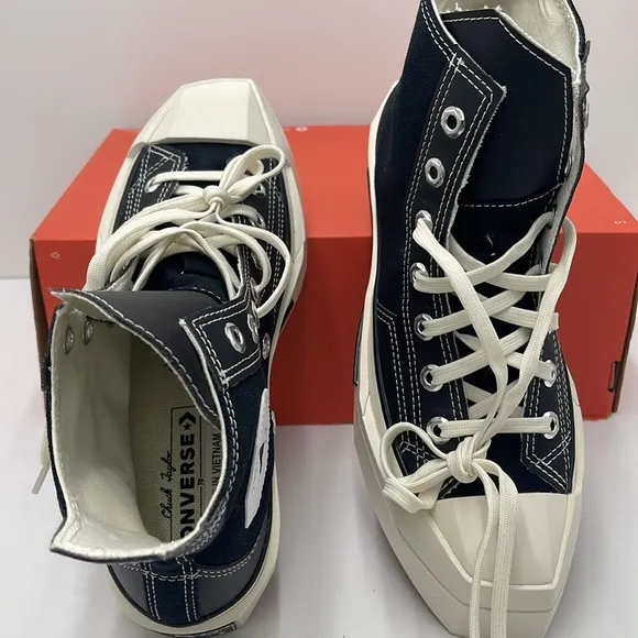 Converse WMNS Black High-Top Sneakers A06435CCHUCK 70 DE LUXE SQUARED HIBLACK/