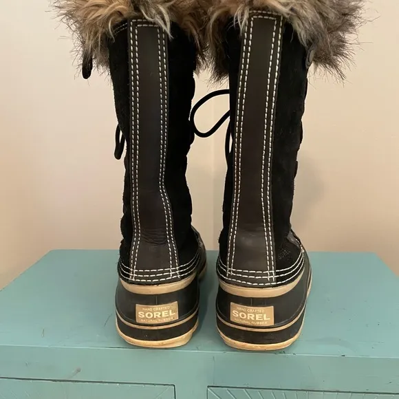 COPY - SOREL Joan of Arctic Black Quarry Winter Snow Boots