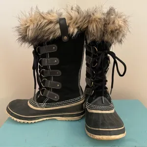 COPY - SOREL Joan of Arctic Black Quarry Winter Snow Boots