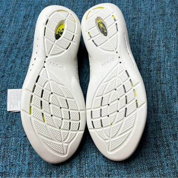 Crocs LiteRide 360 Pacer Water Walking Sneaker Shoes in Black Yellow Marbled