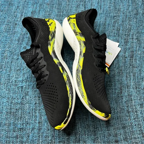 Crocs LiteRide 360 Pacer Water Walking Sneaker Shoes in Black Yellow Marbled