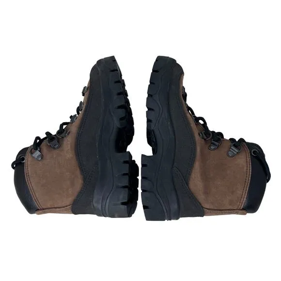 Danner Combat Hiker Hiking Boots Lace Up Round Toe Leather 43513X Brown Size 3