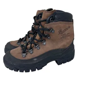 Danner Combat Hiker Hiking Boots Lace Up Round Toe Leather 43513X Brown Size 3