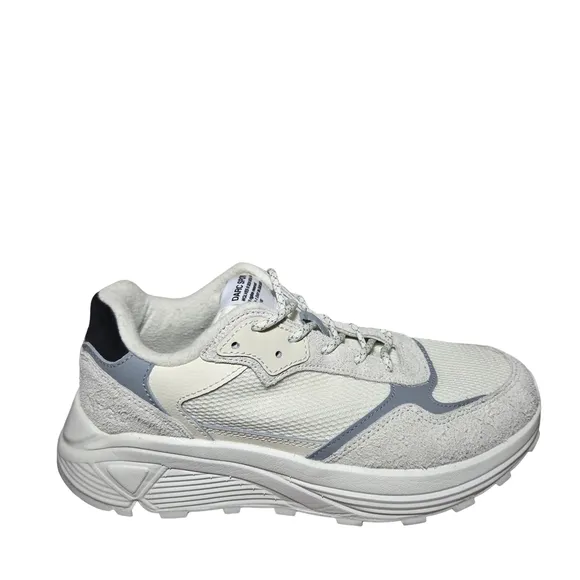 Darc Sport White and Gray Athletic Shoes with Chunky Sole