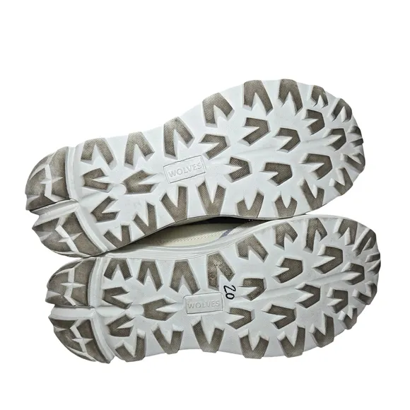 Darc Sport White and Gray Athletic Shoes with Chunky Sole