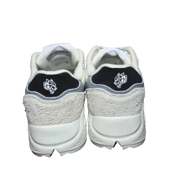 Darc Sport White and Gray Athletic Shoes with Chunky Sole