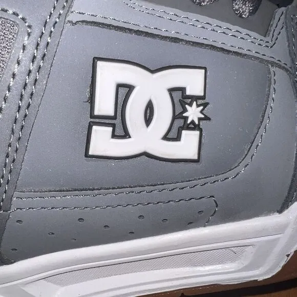 DC Shoes Stag Mens Size 11 Gray White Skateboard  320188