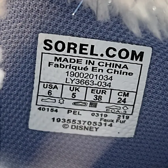 Disney Sorel Frozen Boots Y-6
