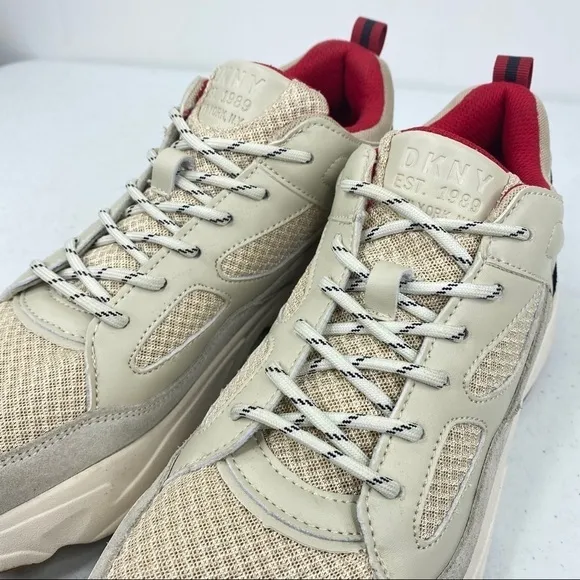 Dkny STEVEN Lace Up Sneaker Cow Leather/Mesh Shoes