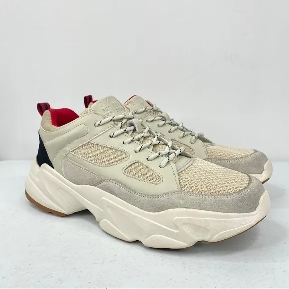 Dkny STEVEN Lace Up Sneaker Cow Leather/Mesh Shoes