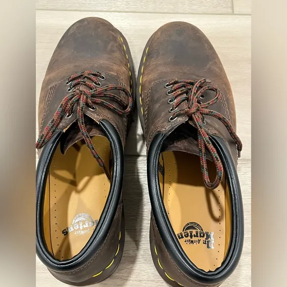 Dr. Martens 11849 Air Wair Brown Leather Casual Oxford Shoes US Men's 12