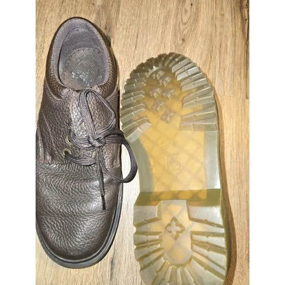 Dr Martens Ashfeld Shoes Mens 9 Brown Pebbled Leather Oxfords Casual Business
