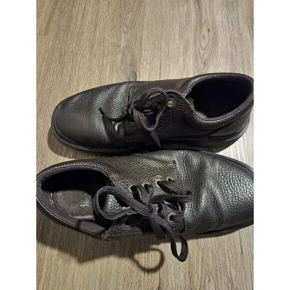 Dr Martens Ashfeld Shoes Mens 9 Brown Pebbled Leather Oxfords Casual Business