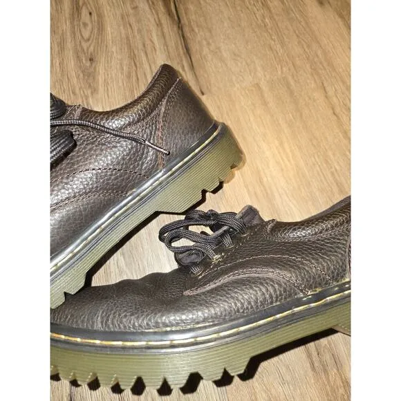 Dr Martens Ashfeld Shoes Mens 9 Brown Pebbled Leather Oxfords Casual Business