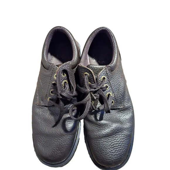 Dr Martens Ashfeld Shoes Mens 9 Brown Pebbled Leather Oxfords Casual Business