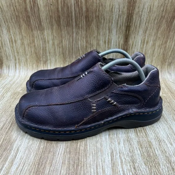 Dr. Martens Mawgan Men's Size 9 Brown Leather Low Top Sneakers Shoes Casual