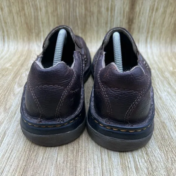 Dr. Martens Mawgan Men's Size 9 Brown Leather Low Top Sneakers Shoes Casual